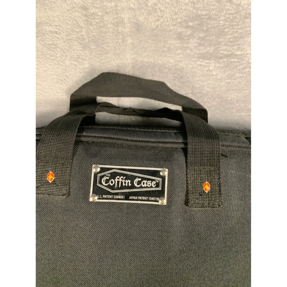 Coffin Case Drumstick Bag 18 inch Black Nylon Quilted Velvet Interior D388601